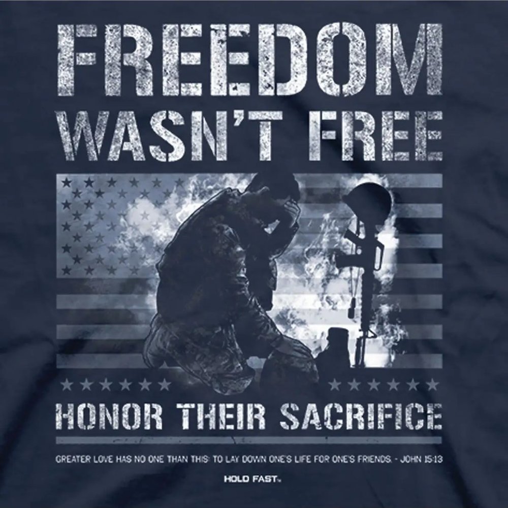 Freedom Wasn't Free Men's T-shirt - Picture 3 of 3